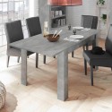 Moderne uitschuifbare eettafel 90x137-185 cm betonlook Fold Urbino Aanbieding