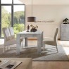 Moderne uitschuifbare eettafel 90x137-185 cm betonlook Fold Urbino Voorraad