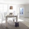 Uitschuifbare eettafel van hout 90x137-185cm hoogglans wit Vigo Urbino Catalogus