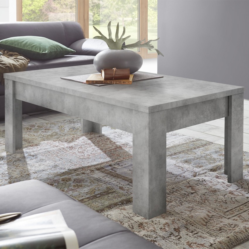 Table basse moderne salon 65x122 cm gris ciment Iseo Urbino Promotion Table basse moderne salon 65x122 cm gris ciment Iseo Urbino Promotion