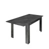 Uitschuifbare moderne design tafel 90x137-185 cm zwart hout Diogo Urbino Aanbod