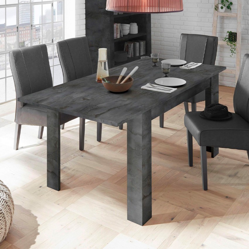 Uitschuifbare moderne design tafel 90x137-185 cm zwart hout Diogo Urbino Aanbieding Uitschuifbare moderne design tafel 90x137-185 cm zwart hout Diogo Urbino Aanbieding