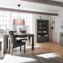 Uitschuifbare moderne design tafel 90x137-185 cm zwart hout Diogo Urbino Keuze