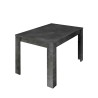 Table extensible design moderne 90x137-185cm bois noir Diogo Urbino Remises