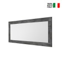Cadre de miroir mural moderne 75x170cm bois noir Moment Urbino Vente