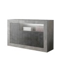 Modern design woonkamer dressoir 3 deuren beton grijs zwart Doppel MCX Aanbod