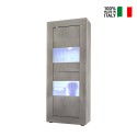 Vitrine moderne en bois pour salon 61x162 cm Nina Pc Basic Vente