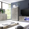 Buffet haut de séjour en bois avec 4 portes Novia Pc Basic Promotion