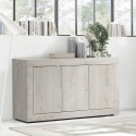 Moderne houten dressoir met 3 deuren 160cm Modis Pc Basic Aanbieding