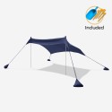 Tente de plage protection UV parasol portable 2,3 x 2,3 m Formentera Choix