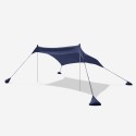 Tente de plage protection UV parasol portable 2,3 x 2,3 m Formentera Réductions