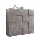 Modern cement keuken dressoir 2 deuren geblokt design Dama Lola Ct Aanbod