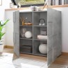 Modern cement keuken dressoir 2 deuren geblokt design Dama Lola Ct Catalogus