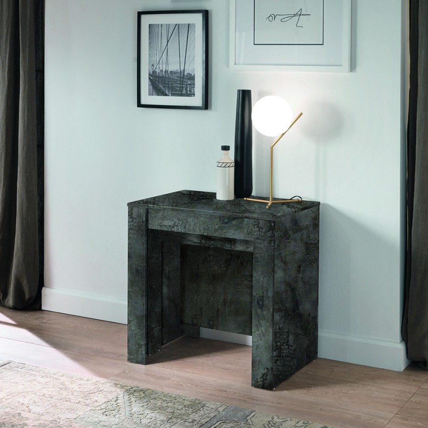 Table console extensible moderne noire 54-252cm Wing Promotion Table console extensible moderne noire 54-252cm Wing Promotion