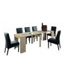 Uitschuifbare eettafel 54-252cm modern hout Hidalgo Korting