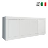 Buffet moderne 4 portes 207 cm blanc brillant Altea Wh Vente