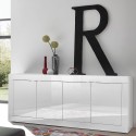 Buffet moderne 4 portes 207 cm blanc brillant Altea Wh Catalogue
