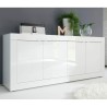 Buffet moderne 4 portes 207 cm blanc brillant Altea Wh Choix