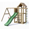Aire de jeux extérieure toboggan escalade maisonnette balançoires Mixter Offre