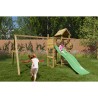 Aire de jeux extérieure toboggan escalade maisonnette balançoires Mixter Choix