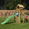 Aire de jeux extérieure toboggan escalade maisonnette balançoires Mixter Promotion