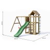 Aire de jeux extérieure toboggan escalade maisonnette balançoires Mixter Modèle