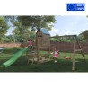 Aire de jeux pour enfants jardin maisonnette toboggan balançoires bac à sable Jarcas4 Vente