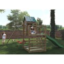 Aire de jeux pour enfants jardin maisonnette toboggan balançoires bac à sable Jarcas4 Réductions