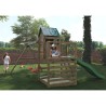 Aire de jeux pour enfants jardin maisonnette toboggan balançoires bac à sable Jarcas4 Réductions