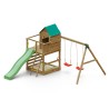 Aire de jeux pour enfants jardin maisonnette toboggan balançoires bac à sable Jarcas4 Offre