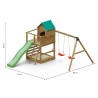 Aire de jeux pour enfants jardin maisonnette toboggan balançoires bac à sable Jarcas4 Catalogue
