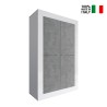 Kast keuken dressoir woonkamer 4 deuren wit glanzend beton Novia BC Basic Verkoop
