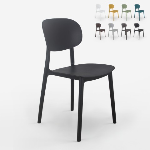 Moderne design stoel Nantes uit polypropyleen voor keuken, eetkamer of buiten  Aanbieding