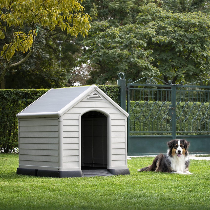 Niche pour chien taille moyenne à grande 99x99x95 Curver K245541 Keter Promotion Niche pour chien taille moyenne à grande 99x99x95 Curver K245541 Keter Promotion