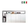Buffetkast woonkamer 4 deuren hoogglans wit beton grijs Cadiz BC Verkoop