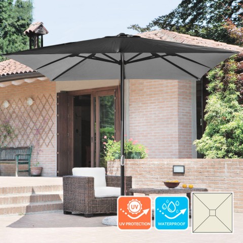 Parasol de jardin carré 3x3...