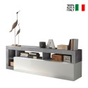 Dorian BC tv-meubel wit hoogglans grijs beton 184 cm Verkoop