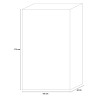 Moderne design dressoir 2 deuren 4 vakken zwart hout Bogarde Steel Voorraad