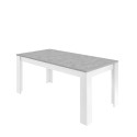 Table à manger design moderne blanc ciment Cesar Basic 180x90cm Offre