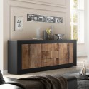 Industriële dressoir woonkamer met 3 lades en 2 deuren Tribus NP Basic Aanbieding