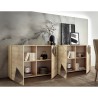 Moderne dressoir eikenhout 241cm met 4 spiegeldeuren Vittoria RS L Kortingen