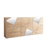 Buffet de salon moderne 3 portes bois chêne miroirs Vittoria RS S Offre