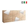 Buffet de salon moderne 3 portes bois chêne miroirs Vittoria RS S Vente