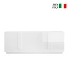 Buffet de séjour 241cm blanc brillant 4 portes Jupiter WH L2 Vente