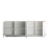 Buffet de séjour 241cm blanc brillant 4 portes Jupiter WH L2 Remises