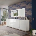 Buffet de séjour 241cm blanc brillant 4 portes Jupiter WH L2 Promotion