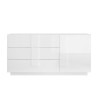 Buffet moderne blanc brillant avec 3 tiroirs Jupiter WH M1 Offre