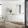 Buffet moderne blanc brillant avec 3 tiroirs Jupiter WH M1 Choix