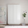 Armoire buffet salon cuisine 2 portes blanc brillant Jupiter WH High Choix