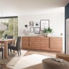 Buffet en bois 241 cm 2 portes 3 tiroirs Jupiter MR L1 Réductions